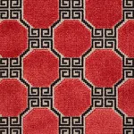 Schumacher 72796 Octavia Velvet Ruby fabric swatch