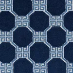Schumacher 72793 Octavia Velvet Sapphire fabric swatch