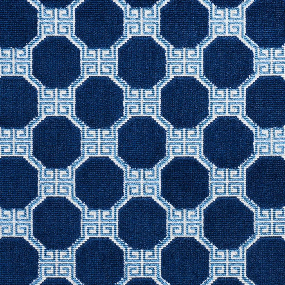 Schumacher 72793 Octavia Velvet Sapphire fabric swatch