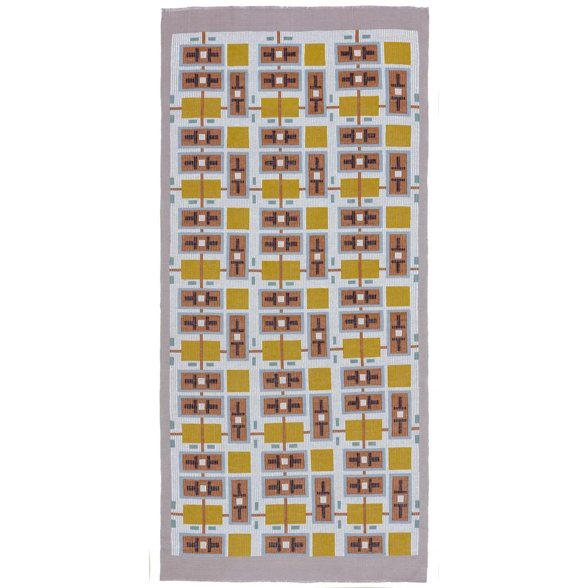 Schumacher 85481 Ocular Hand Woven Brocade Mellow fabric swatch