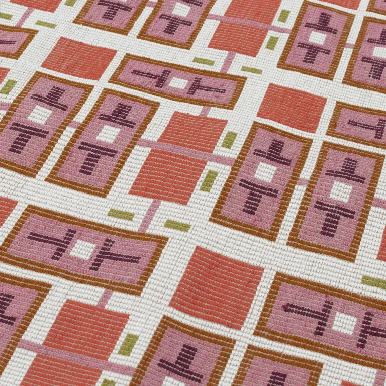 Schumacher 85480 Ocular Hand Woven Brocade Sunset fabric swatch