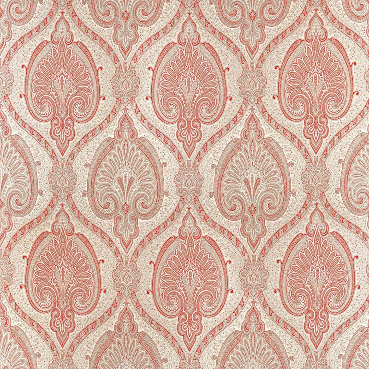 Schumacher 68922 Odalisque Cinnabar fabric swatch