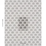 Schumacher 182450 Ode Hand Block Charcoal fabric swatch