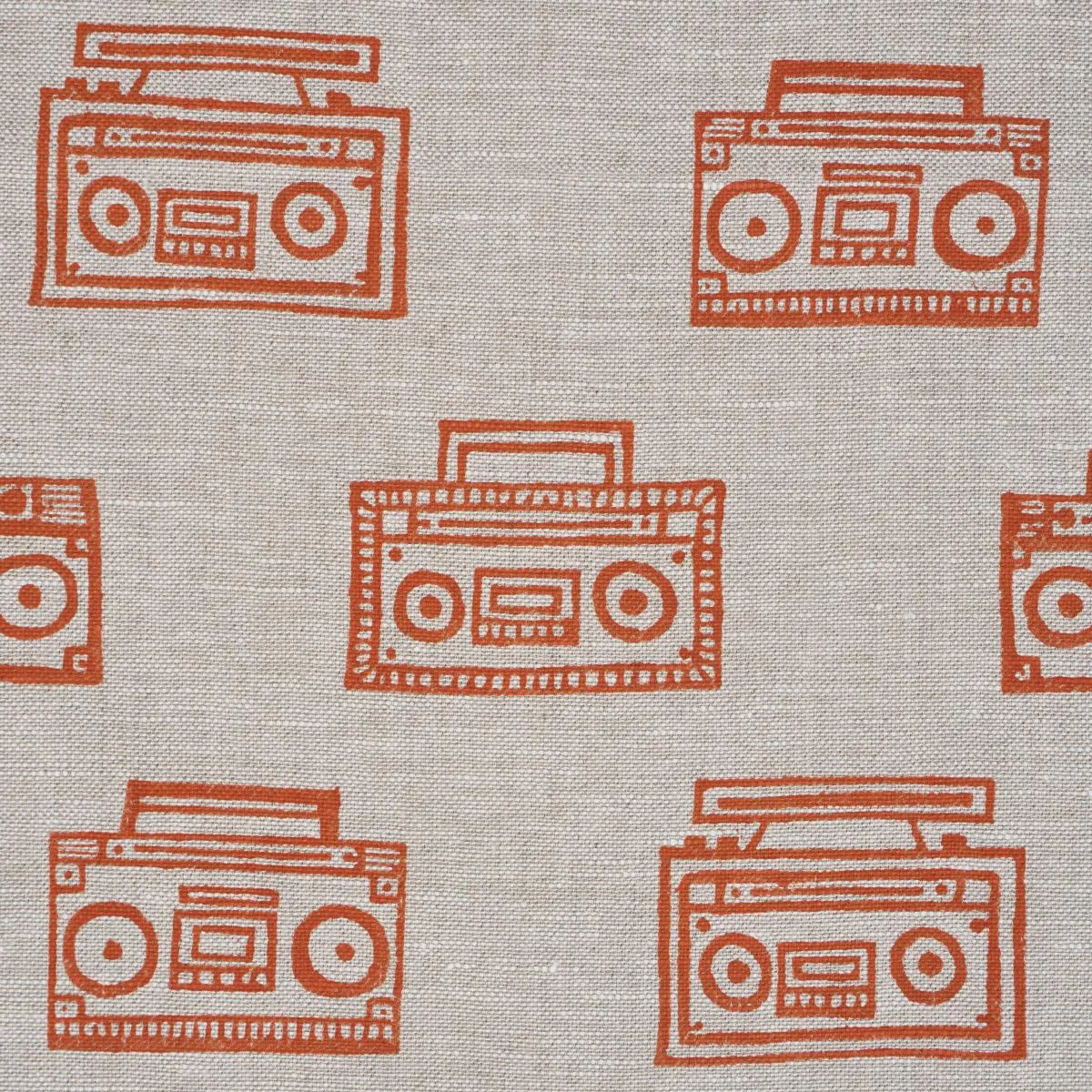 Schumacher 182451 Ode Hand Block Crush fabric swatch