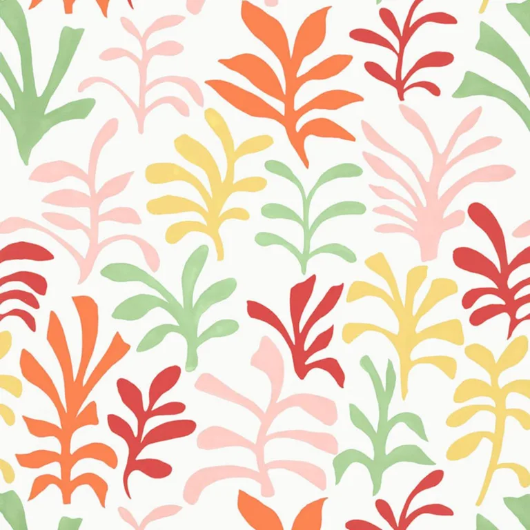 Schumacher 174950 Ode To Matisse Punch fabric swatch
