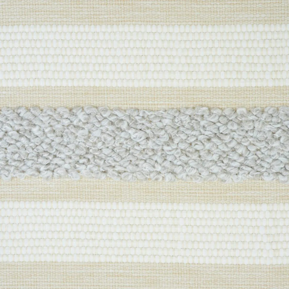 Schumacher 78490 Ohara Stripe Indoor/Outdoor Grey fabric swatch