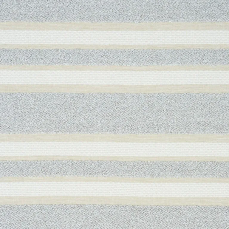 Schumacher 78490 Ohara Stripe Indoor/Outdoor Grey fabric swatch