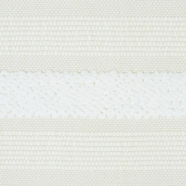 Schumacher 78491 Ohara Stripe Indoor/Outdoor Ivory fabric swatch