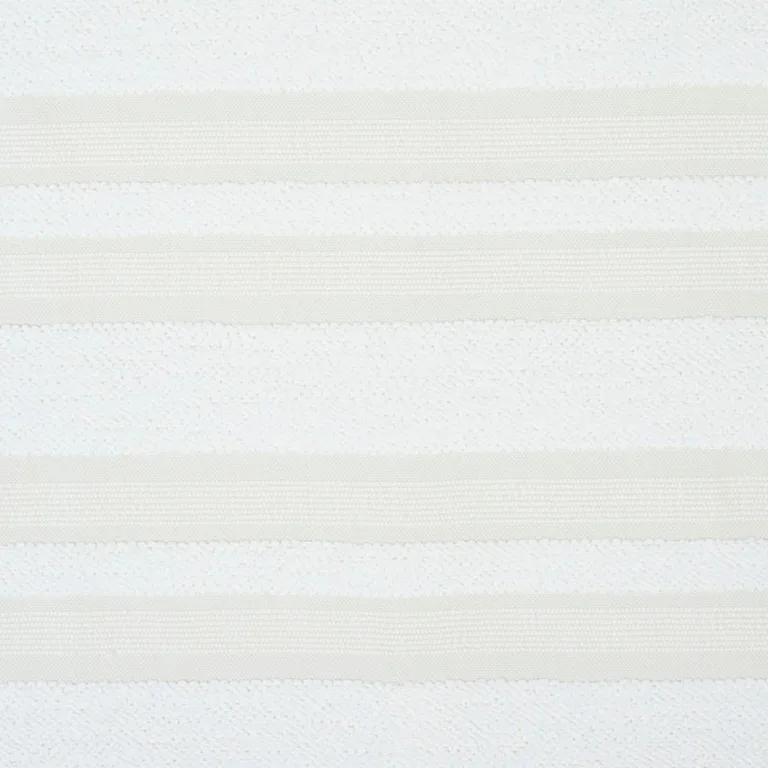 Schumacher 78491 Ohara Stripe Indoor/Outdoor Ivory fabric swatch
