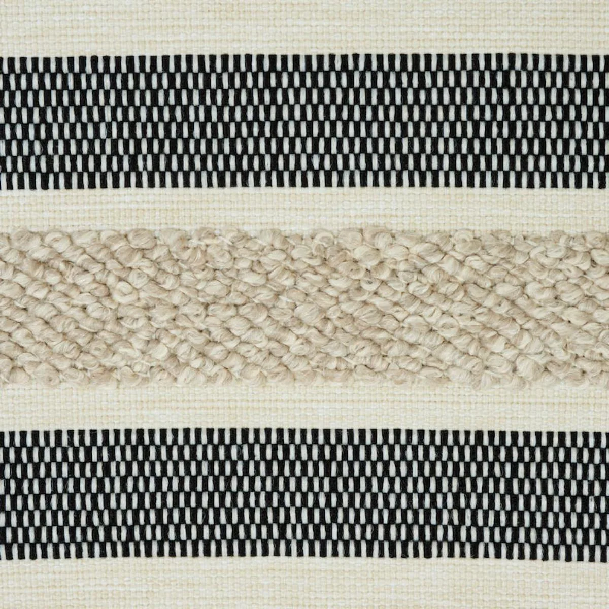 Schumacher 78492 Ohara Stripe Indoor/Outdoor Taupe fabric swatch