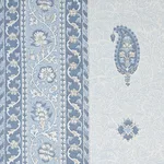 Schumacher 177615 Ojai Paisley China Blue fabric swatch