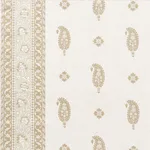 Schumacher 177612 Ojai Paisley Neutral fabric swatch