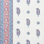 Schumacher 177610 Ojai Paisley Red fabric swatch