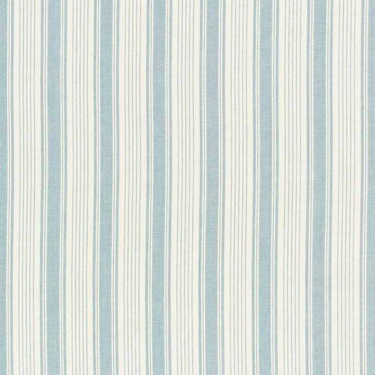 Schumacher 73001 Ojai Stripe China Blue fabric swatch