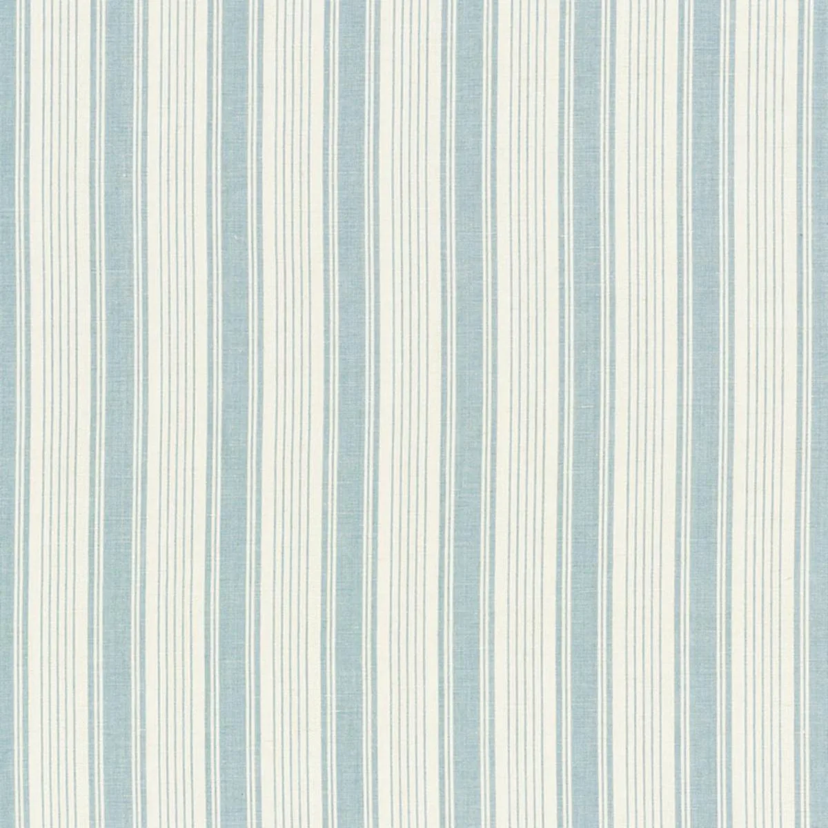 Schumacher 73001 Ojai Stripe China Blue fabric swatch