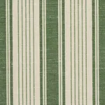 Schumacher 73005 Ojai Stripe Leaf Green fabric swatch