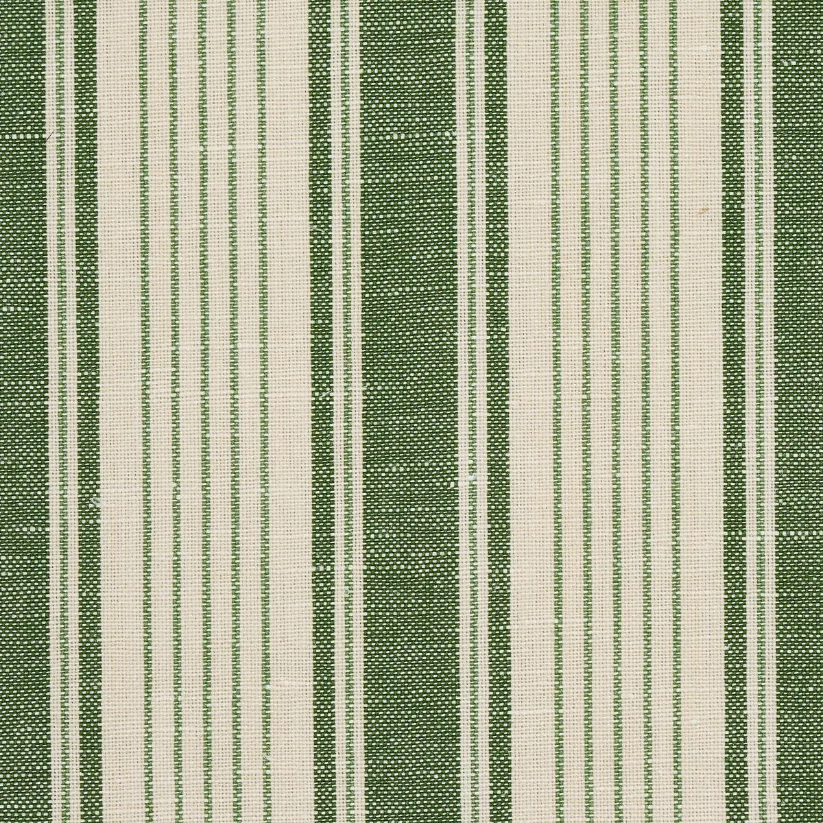 Schumacher 73005 Ojai Stripe Leaf Green fabric swatch