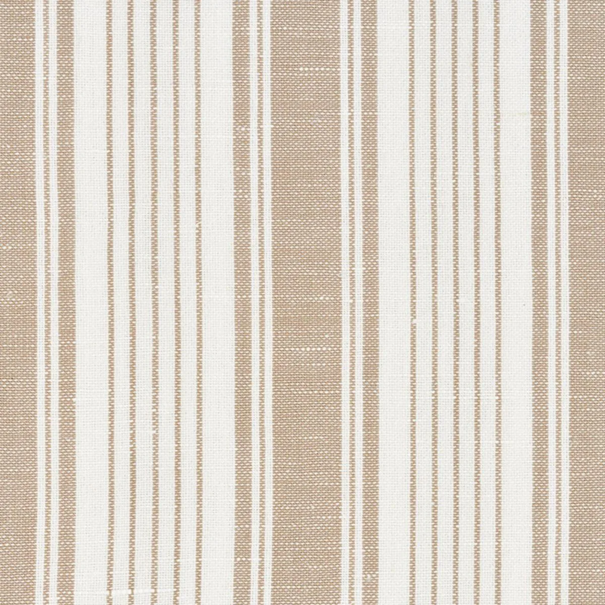 Schumacher 73003 Ojai Stripe Neutral fabric swatch