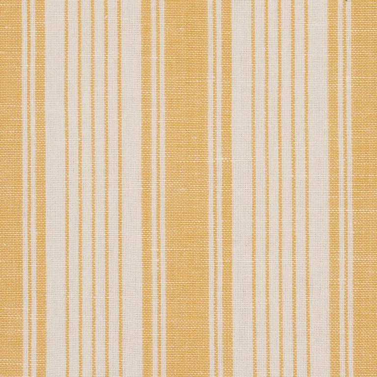 Schumacher 73006 Ojai Stripe Yellow fabric swatch