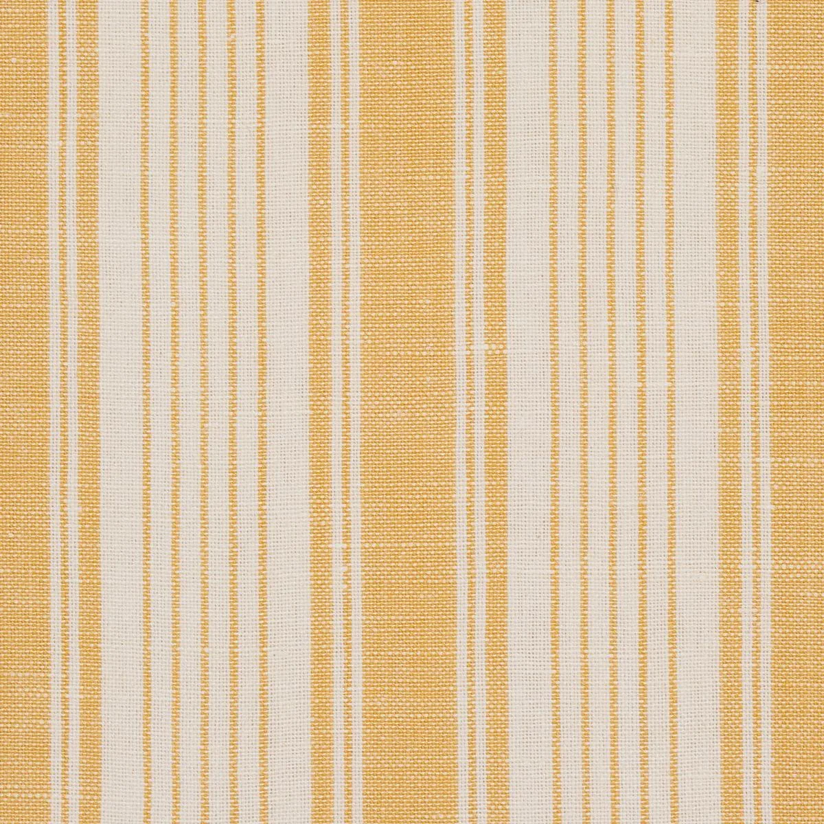 Schumacher 73006 Ojai Stripe Yellow fabric swatch