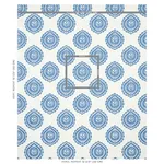Schumacher 70206 Olana Linen Embroidery Blue fabric swatch