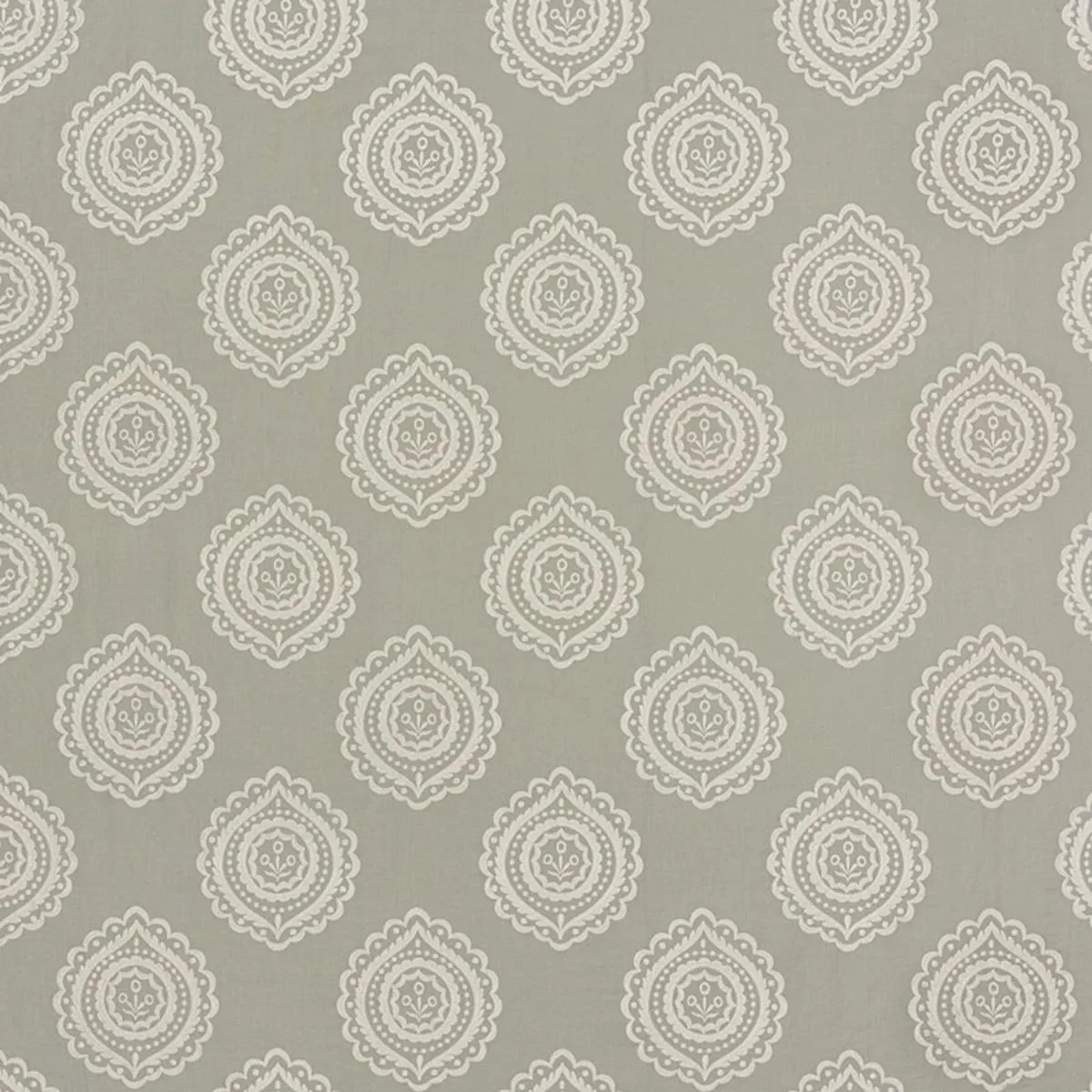 Schumacher 70200 Olana Linen Embroidery Haze fabric swatch