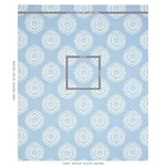 Schumacher 70207 Olana Linen Embroidery Sky fabric swatch
