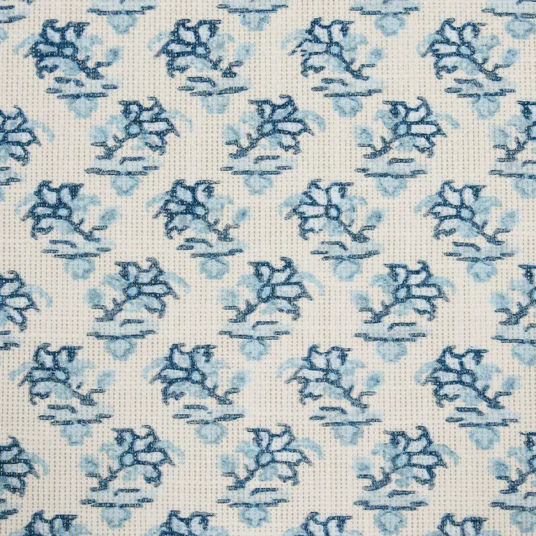 Schumacher 180760 Oleander Indoor/Outdoor Indigo fabric swatch