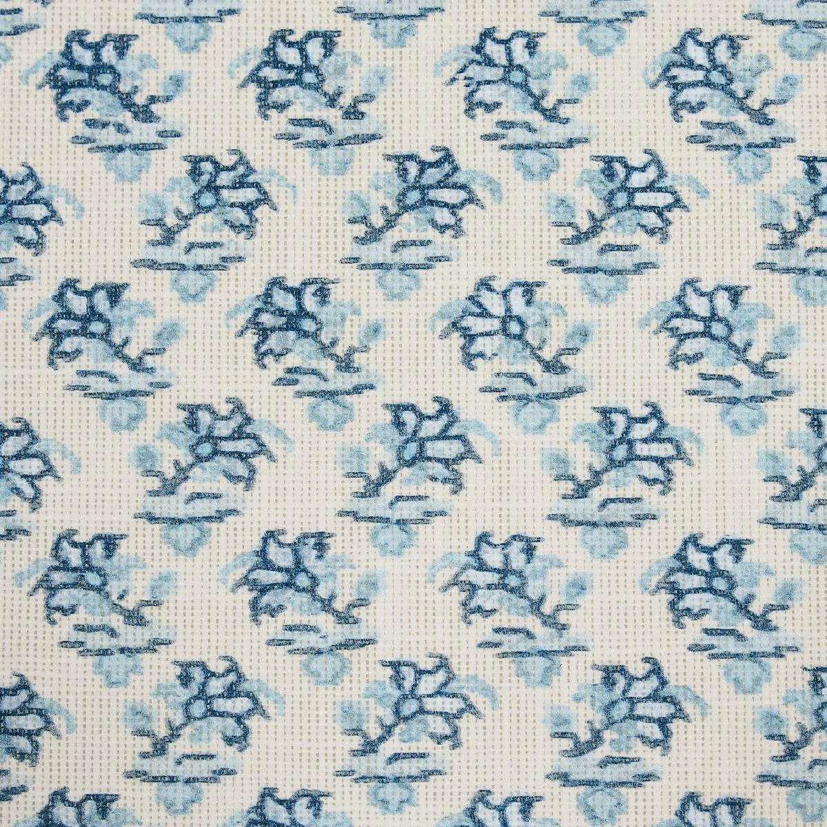 Schumacher 180760 Oleander Indoor/Outdoor Indigo fabric swatch