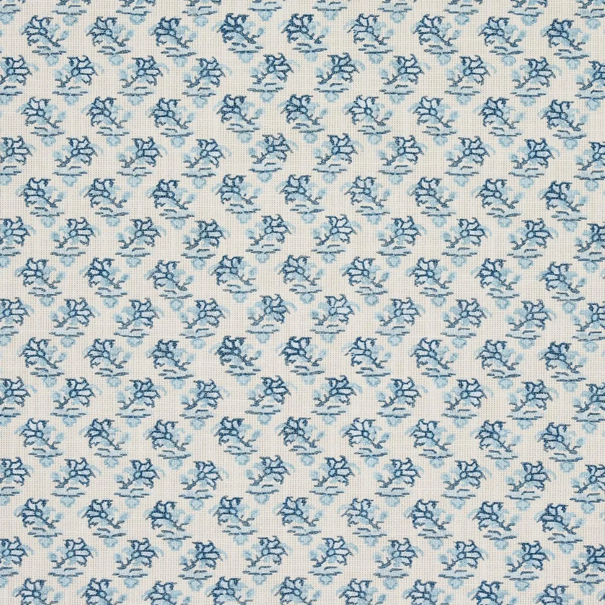 Schumacher 180760 Oleander Indoor/Outdoor Indigo fabric swatch