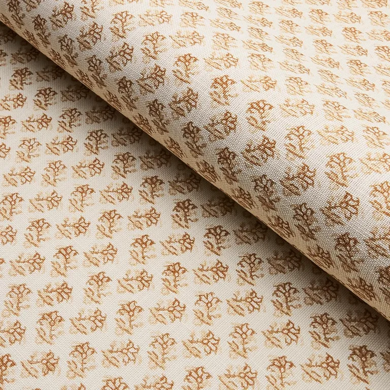 Schumacher 180762 Oleander Indoor/Outdoor Neutral fabric swatch