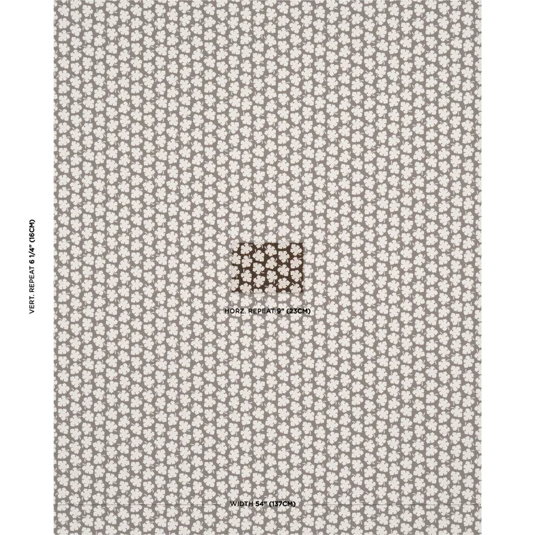 Schumacher 182031 Olive Brown fabric swatch