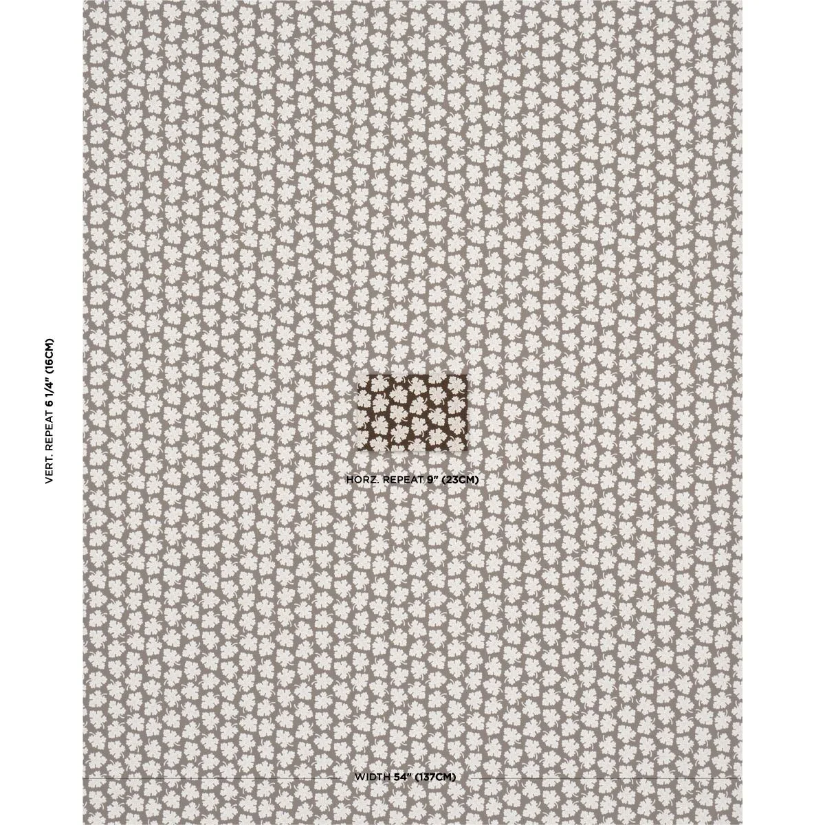 Schumacher 182031 Olive Brown fabric swatch