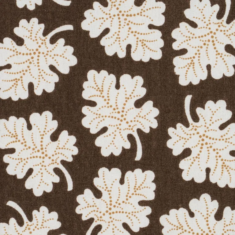 Schumacher 182031 Olive Brown fabric swatch