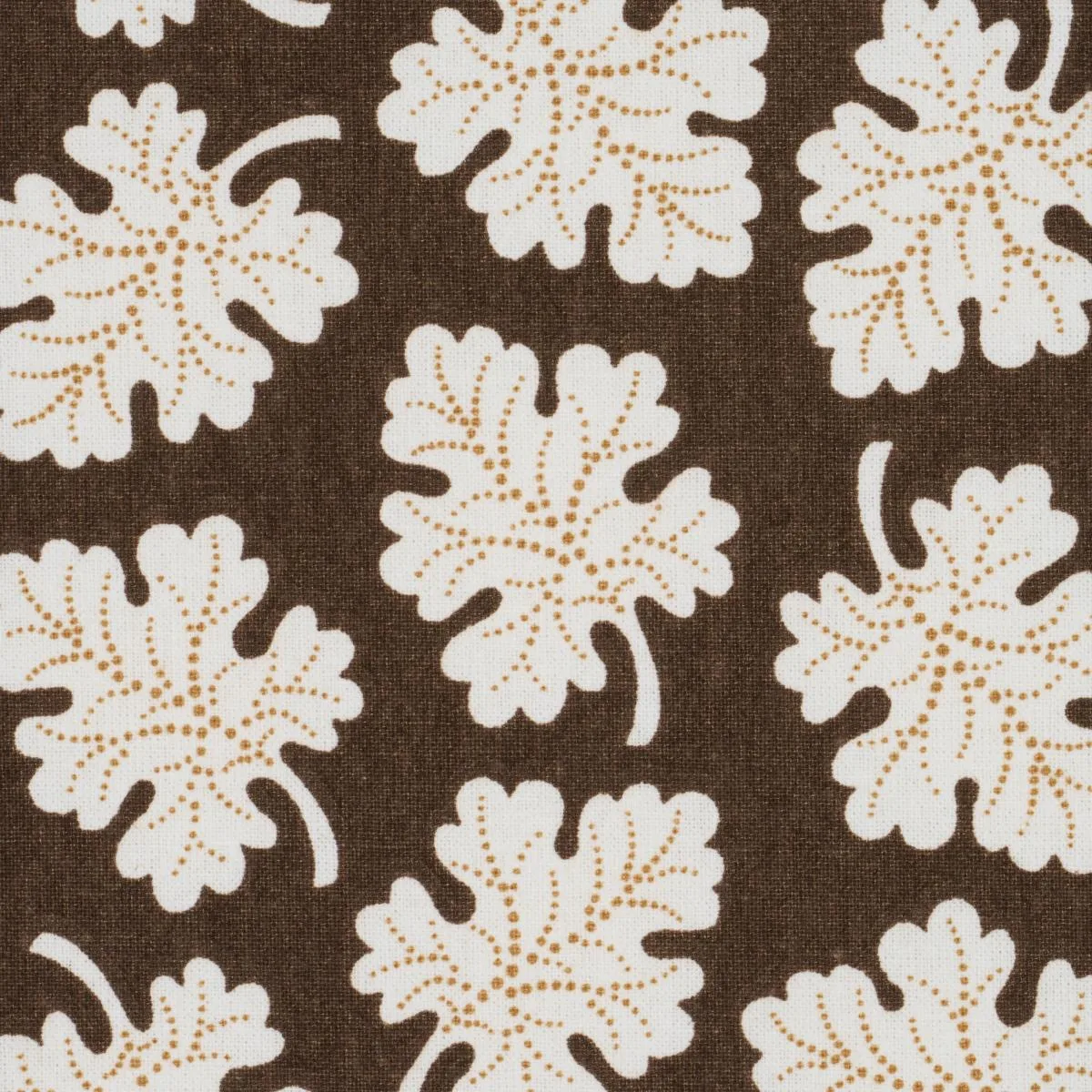 Schumacher 182031 Olive Brown fabric swatch