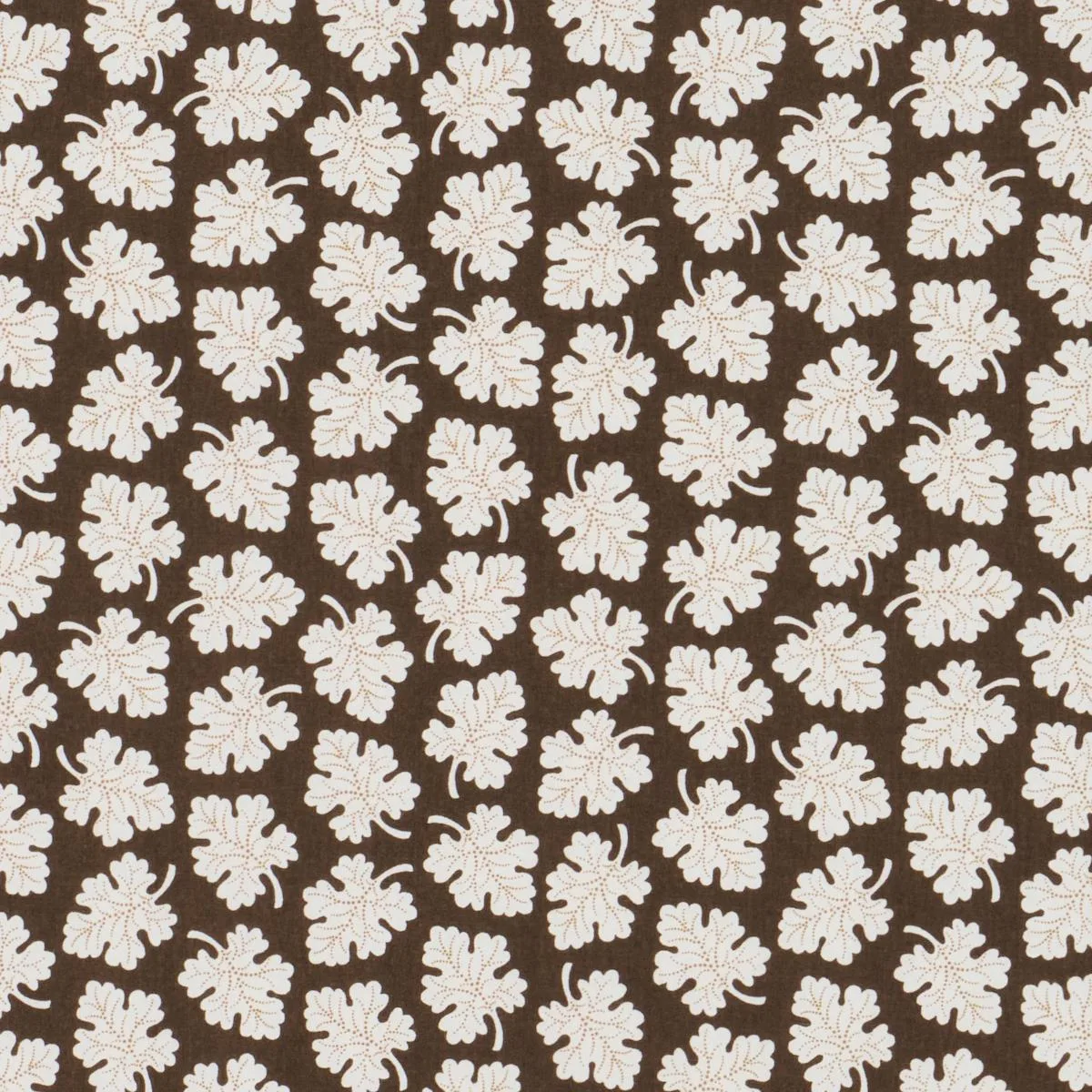 Schumacher 182031 Olive Brown fabric swatch