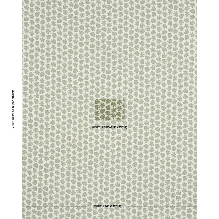 Schumacher 182030 Olive Green fabric swatch