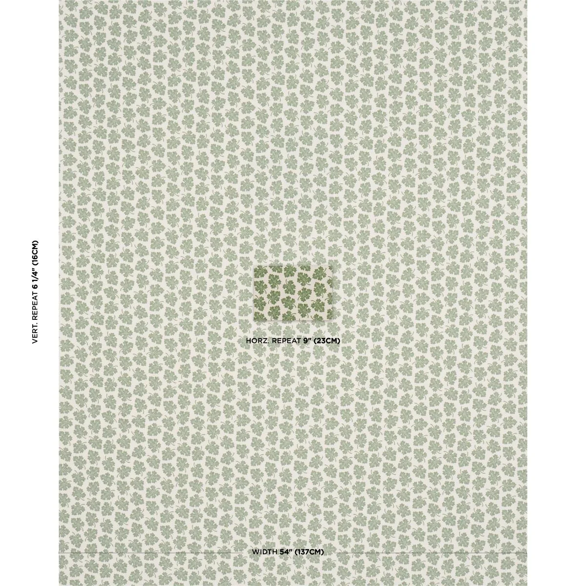 Schumacher 182030 Olive Green fabric swatch
