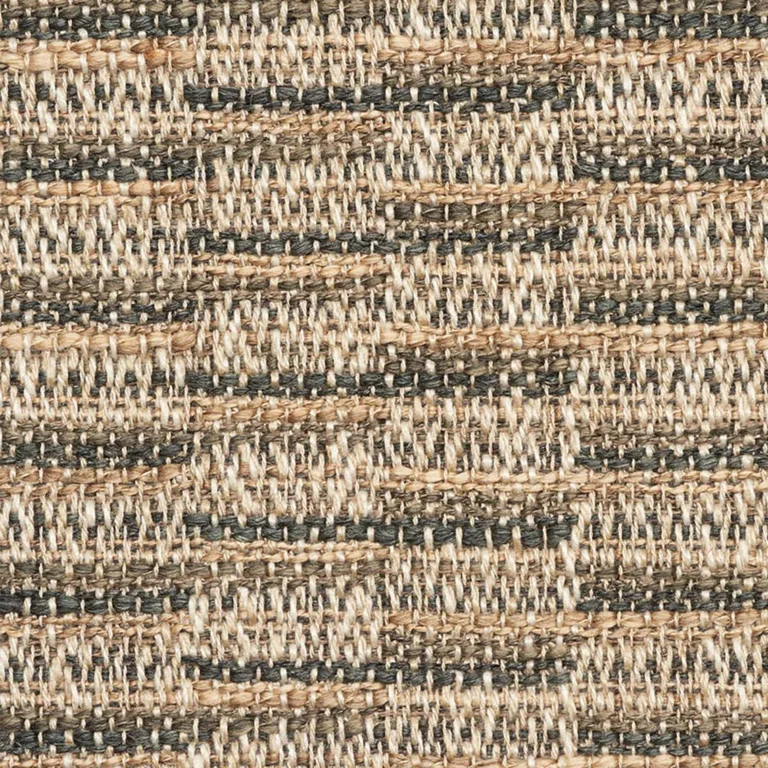 Schumacher 75841 Olmeda Performance Charcoal fabric swatch