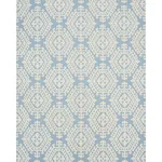 Schumacher 71945 Omar Embroidery Sky fabric swatch