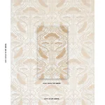 Schumacher 83170 Ombelli Jacquard Velvet Fawn fabric swatch