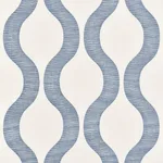 Schumacher 73223 Ondata Blue fabric swatch