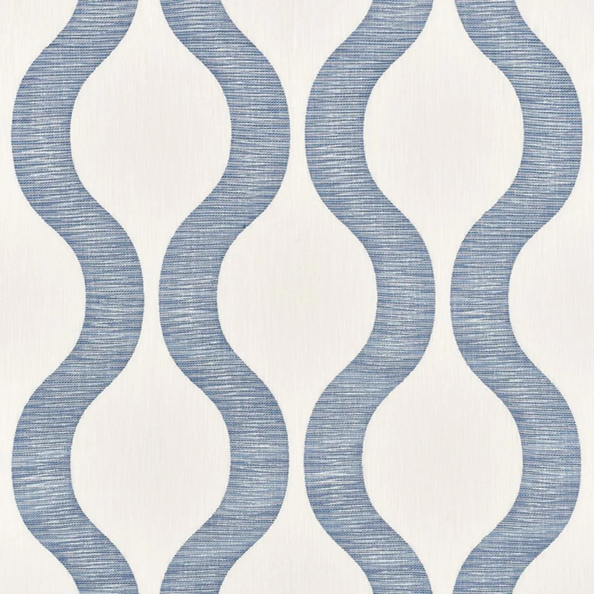 Schumacher 73223 Ondata Blue fabric swatch