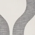 Schumacher 73222 Ondata Charcoal fabric swatch