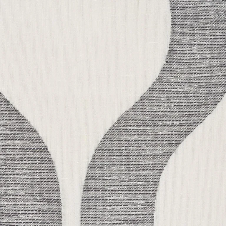 Schumacher 73222 Ondata Charcoal fabric swatch