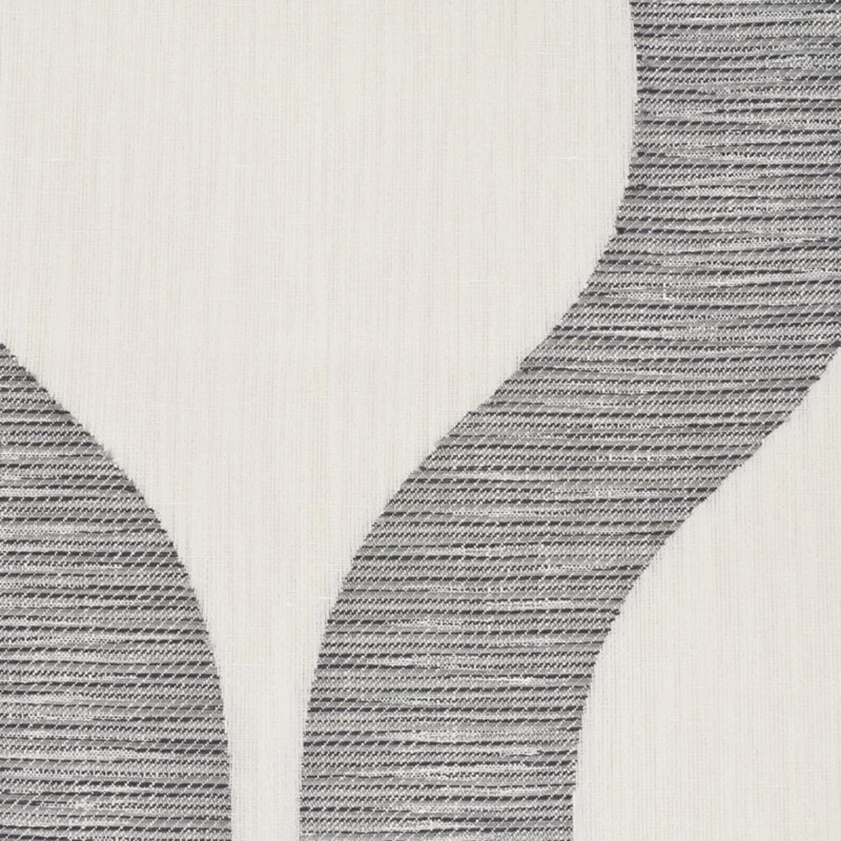 Schumacher 73222 Ondata Charcoal fabric swatch