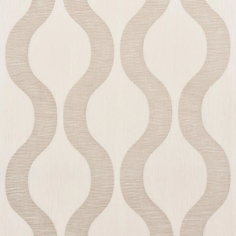 Schumacher 73220 Ondata Natural fabric swatch
