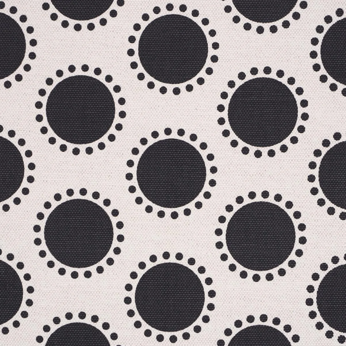 Schumacher 181952 Oompa Black fabric swatch