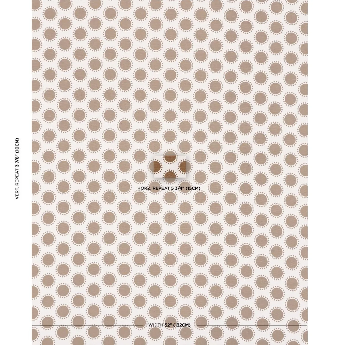 Schumacher 181951 Oompa Umber fabric swatch