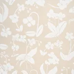 Schumacher 180511 Orchids Have Dreams Light Neutral fabric swatch